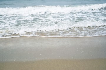 sand of beach caribbean sea