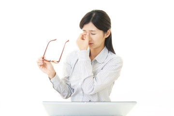 疲れた女性