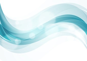 Shiny smooth waves abstract background