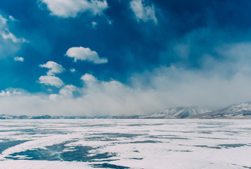 frozen winter Baikal