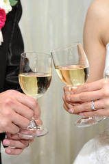 乾杯,結婚披露宴での祝杯