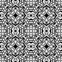 Abstract black and white seamless background