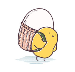 タマゴを運ぶヒヨコ © TAMAGO POTATO