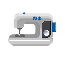 Vector flat sewing machine icon