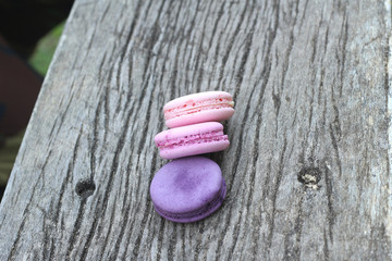 French macaroons multi colorful is delicious