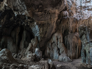 cave and stalactite
