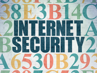 Security concept: Internet Security on Digital Paper background