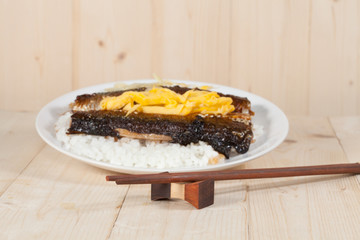 San-ma fish Grilled  with rice