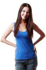 Obraz premium Beautiful girl smiling
