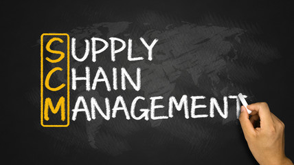Fototapeta premium SCM concept:supply chain management