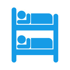 Icono aislado litera azul