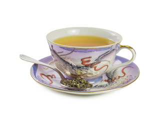 Fototapeta premium Japanese porcelain tea cup