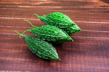 wild bitter gourd, Balsam apple, Balsam pear, Bitter cucumber