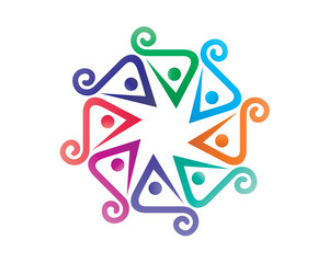 Colorful Community Logo Graphic