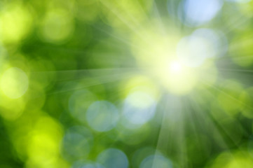Green blurred background