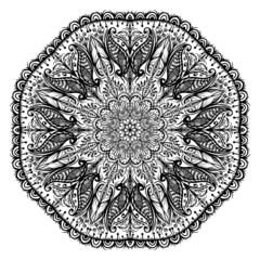 indian mandala traditional henna painting