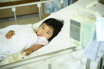 Kid sick in the hospital