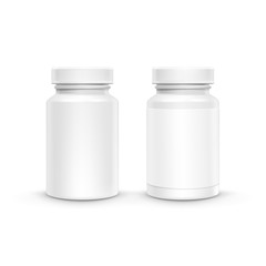 Vector Blank Plastic Packaging Bottle for Pills