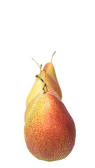 South African forelle pear fruit on wooden surface