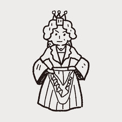 queen doodle