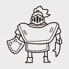 knight doodle