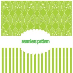 Vintage background with green leaves