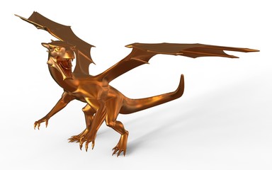 Fantasy Golden Dragon