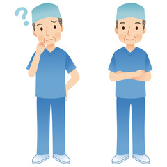 医師　医者　手術　表情