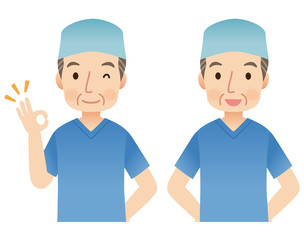 医師　医者　手術　表情