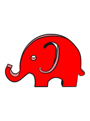 Elephant toy child baby wood