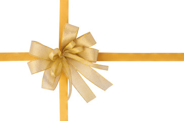 Fototapeta premium Shiny blond ribbon.
