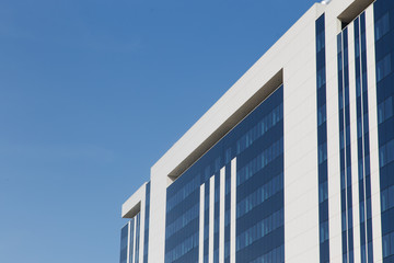glass building on a sky background