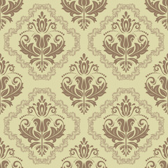 Fototapeta premium Damask Seamless Pattern
