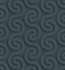 3D Dark Gray Seamless Perforated Wallpaper.