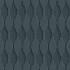 3D Dark Gray Seamless Perforated Wallpaper.