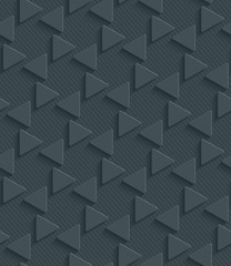 3D Dark Gray Seamless Perforated Wallpaper.