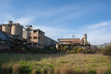 Fototapeta na wymiar Abandoned industry in Sicily
