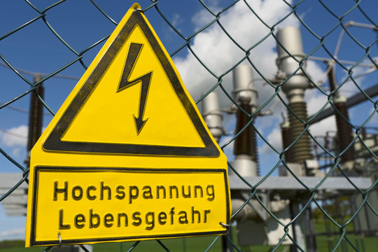 Schild Hochspannung Lebensgefahr