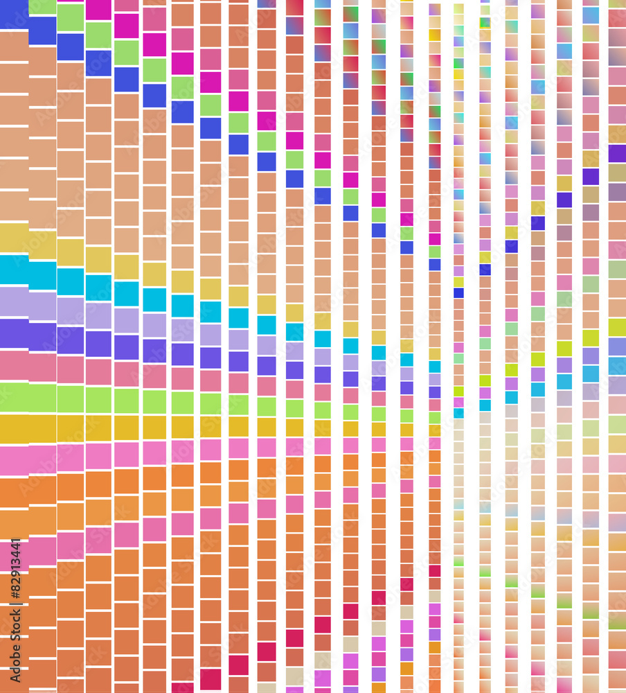 Poster abstract colorful square pattern, pixel dots mosaic background