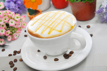 A cup of cappuccino Coffee