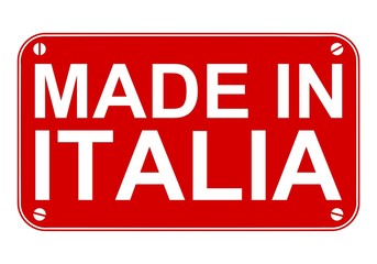 Made in Italia sign