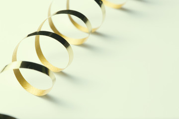 Golden ribbon, retro background