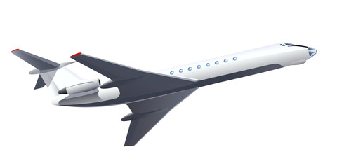 Soviet jet passenger plane takes off