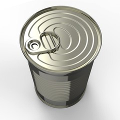 can isolated on white