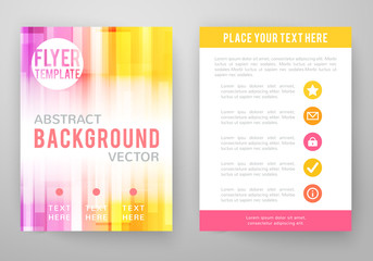 Set of abstract bright background for flyer, brochure template
