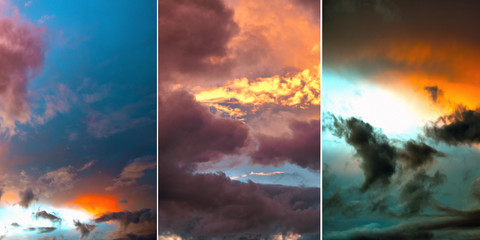 Wolken und Himmel Collage