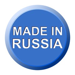 Fototapeta premium Made in Russia button