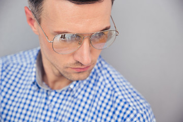 Stylish man in glasses