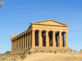 Temple of Concordia, Valley of Temples, Agrigento. Front view