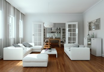 Fototapeta na wymiar modernes Wohnzimmer